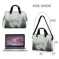 thumbnail image 3 of FORMRS 16" Laptop Bag Carrying Sleeve Case with Handle Travel Shoulder Briefcase, Foggy Forest, 3 of 8