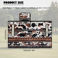 thumbnail image 7 of LedBack 30 x 51 In Golf Cart Seat Towel Blanket Covers Aztec Cow Print Golf Club Cart Seat Covers Suitable for All Seasons Foldable, Brown and White, 7 of 7