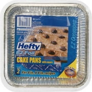 Hefty Ez Foil 8" Square Cake Pan with Lid