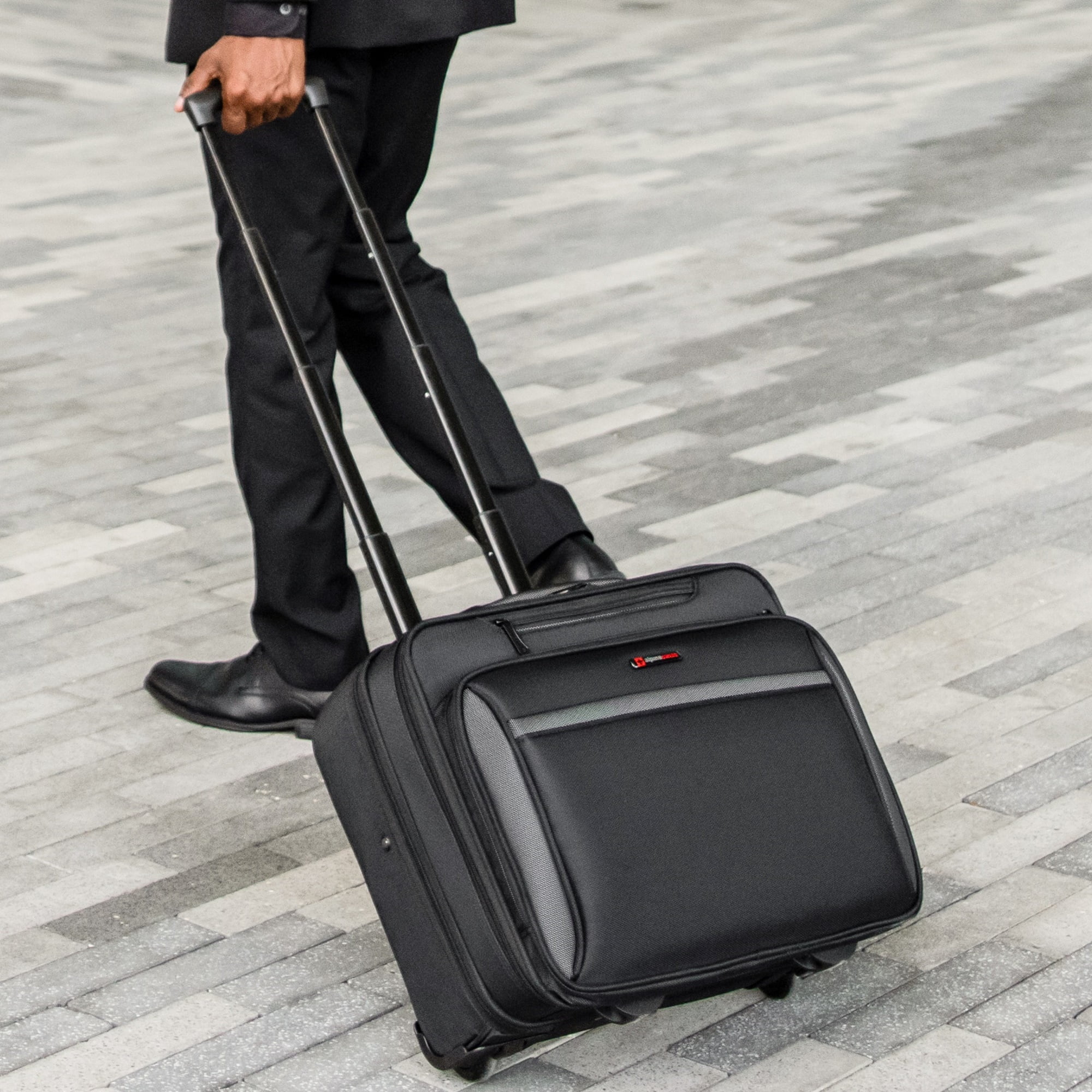 Alpine Swiss Rolling Briefcase Wheeled Overnight Carry on Bag up to 15.6” Laptop