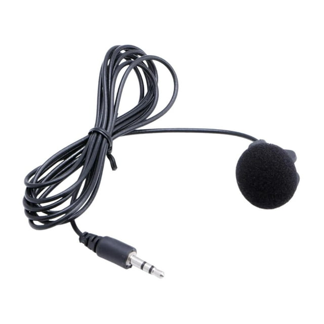 Micrófono con clip de solapa y cable de repuesto, práctico para computadora portátil, ampliamente utilizado, fácil instalación, mini micrófono de 3,5