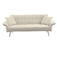 thumbnail image 4 of Glavbiku 70" Velvet Futon Loveseat,Convertible Daybed with Folding Armrests for Living Room,Beige, 4 of 12