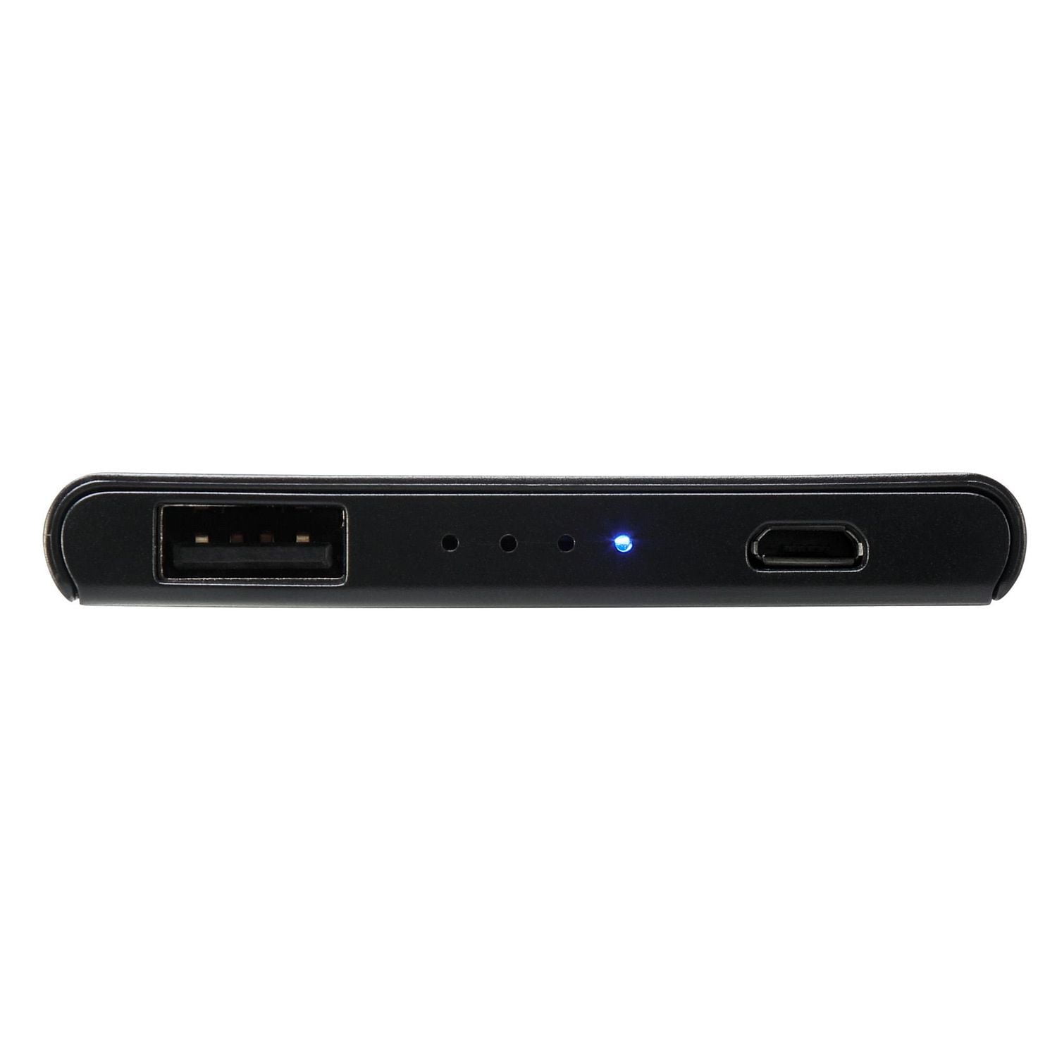onn. 4000 mAh 1-Port Ultra Slim Power Bank with 1 Extra Charge