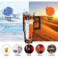 thumbnail image 5 of Leopard Print Tumbler with Handle and Straw,40 oz Stainless Steel Insulated Cup with Lid and Straw,Travel Coffee Mug Water Bottle,Birthday Christmas Mothers Day Gifts for Animal Lovers Women, 5 of 7