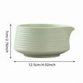 thumbnail image 3 of BotaniNest Japanese Matcha Bowl Handmade Matcha Matcha Cup With Spout Suitable Restaurants Green, 3 of 7