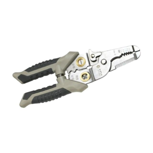 Pelacables Pelacables Pelacables Herramienta ergonómica antideslizante para crimpar cables Herramienta manual para cortar, presionar, tirar, dividir y Plata