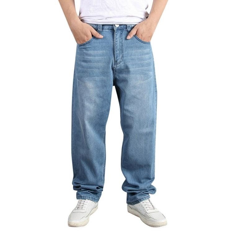 Men Baggy Pant Loose Cargo Trouser Hip Hop Pocket Dance Casual Big Size  Fashion