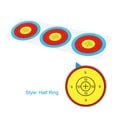 thumbnail image 3 of Unique Bargains Archery Target Paper 7.5 Inch, 20 Pack 3 Spot Bow Arrow Target Face for Shooting Practice, 3 of 5