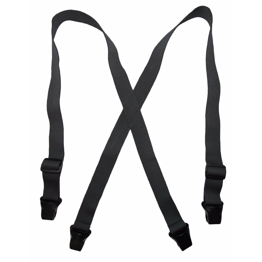 MTL Men's Elastic Plastic ClipEnd TSA Compliant Airport Suspenders USA
