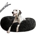 thumbnail image 1 of Cama redonda tranquila para perros con abrazo de rosquilla, cama redonda lavable para mascotas, 1 of 5