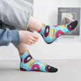 thumbnail image 2 of Pofeuu Donuts Print 30cm Socks, Adult Running Hiking Socks for Youth and Adult, 2 of 7