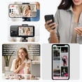 thumbnail image 2 of Pantalla de monitor para selfies Phone Vlog xINM para iPhone 12 a 16, color negro, 2 of 9