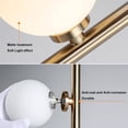thumbnail image 4 of Homary Modern LED Gold 9-Light Tree Floor Lamp White Glass Globe, 4 of 10