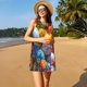 thumbnail image 3 of Balery Easter Eggs Vestidos de verano para mujer con estampado: vestido holgado sin mangas, vestido playero informal y cómodo para días calurosos., 3 of 7