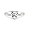 thumbnail image 4 of 5 Carat IGI Certified Heart Shape Lab Grown Diamond Engagement Ring | 14K White Gold |Grace Micro Pave Eternity Diamond Ring | FG-VS1-VS2 Quality Friendly Diamonds, 4 of 5