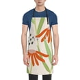 thumbnail image 2 of XMXT 1 Pcs Waterproof Kitchen Cooking Apron, Graceful Floral Plants Adjustable Aprons for Women Men with Pockets, 2 of 9