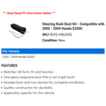 thumbnail image 2 of Steering Rack Boot Kit - Compatible with 2000 - 2009 Honda S2000 2001 2002 2003 2004 2005 2006 2007 2008, 2 of 2