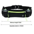 thumbnail image 2 of Running Belt with Bottles - Water Belts for Woman and Men - Fuel Marathon Waist Pouch for Runners - Jogging Cycling Biking,green,green，G61434, 2 of 6