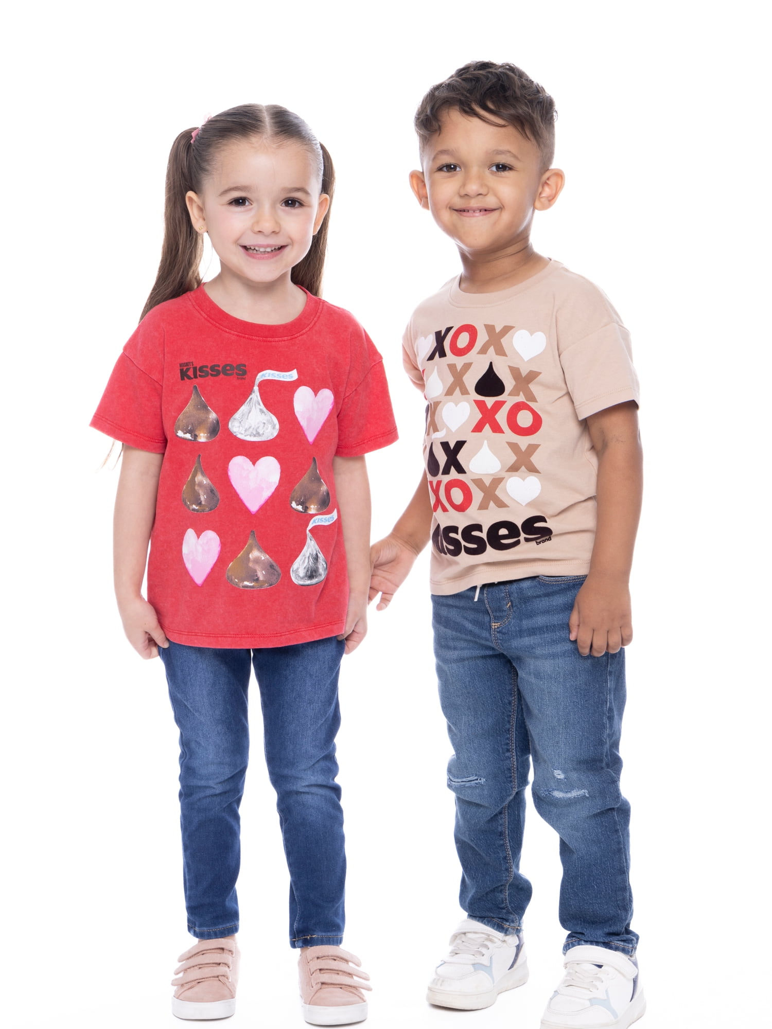 Hershey’s Toddler Valentine’s Day Kisses Graphic Tee, Sizes 12M-5T