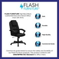 thumbnail image 4 of Flash Furniture High Back Black LeatherSoft Executive Swivel Office Chair with Arms, 4 of 14