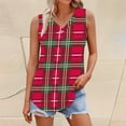 thumbnail image 2 of Tank Tops for Women V Neck Printed Loose Sleeveless Summer Tops, 2 of 5