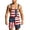 3Red1, variant on Men Bib Overall Shorts Patriotic Independence Day Themed Overall Jumpsuit With Striped Stars Print And Comfortable Fit For Celebration 4th of July Sleeveless Pockets Coveralls