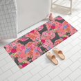thumbnail image 2 of Chihuahua and Flower Florals Bathroom Rugs Mat,Non Slip Microfiber Bathroom Rug,Rubber Backing,Soft Bathroom Mats for Bathroom Floor,Tub and Shower,60x24in(150x60cm), 2 of 5