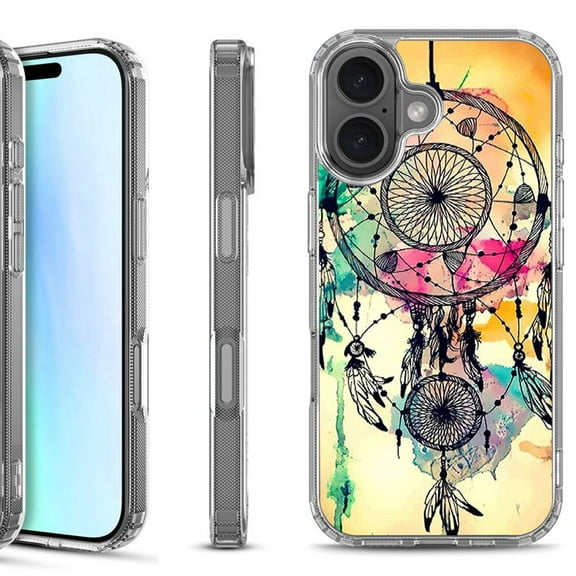 For iPhone 17 Shockproof Protective Phone Case, by OneToughShield - Dream Catcher Color