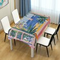 thumbnail image 4 of Yayeee Tablecloths 54" x 54" Rectangle Wrinkle Resistant Party Table Cover, Seaside Leaves, 4 of 8