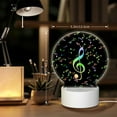 thumbnail image 6 of Pofeuu Music Notes Print LED Christmas Night Light Lamp Base Gift DIY 3D Clear Acrylic Blank Engrave Sheets for Room Cafe Bar Birthday Party Decoration, 6 of 9