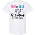 thumbnail image 3 of Inktastic Pink or Blue Grandma Loves You T-Shirt, 3 of 5