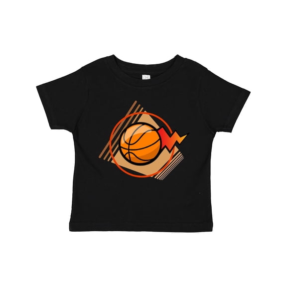 Inktastic Basketball with Stylized Net and Court Boys or Girls Toddler T-Shirt