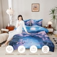 thumbnail image 3 of Erosebridal Kids Jungle Moonlight Twin Comforter Sets, Tokyo Flower Mount Fuji Bedding Set, 2 Pieces, 3 of 6