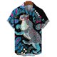 thumbnail image 3 of Camisa de manga corta con estampado 3D de leopardo y tigre para hombre, camisa informal de moda de verano, camisa de calle de gran tamaño, 3 of 5