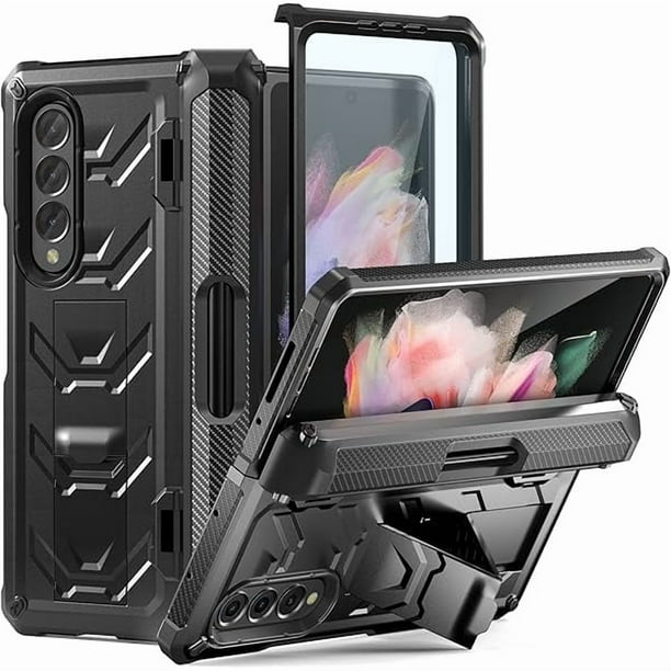 wonima11 Dexnor Compatible Samsung Galaxy S10 Case 6.1 inch, Heavy Duty Protection Hard Back Defender Protector Protective Shockproof Bumper Cover Purple Pink