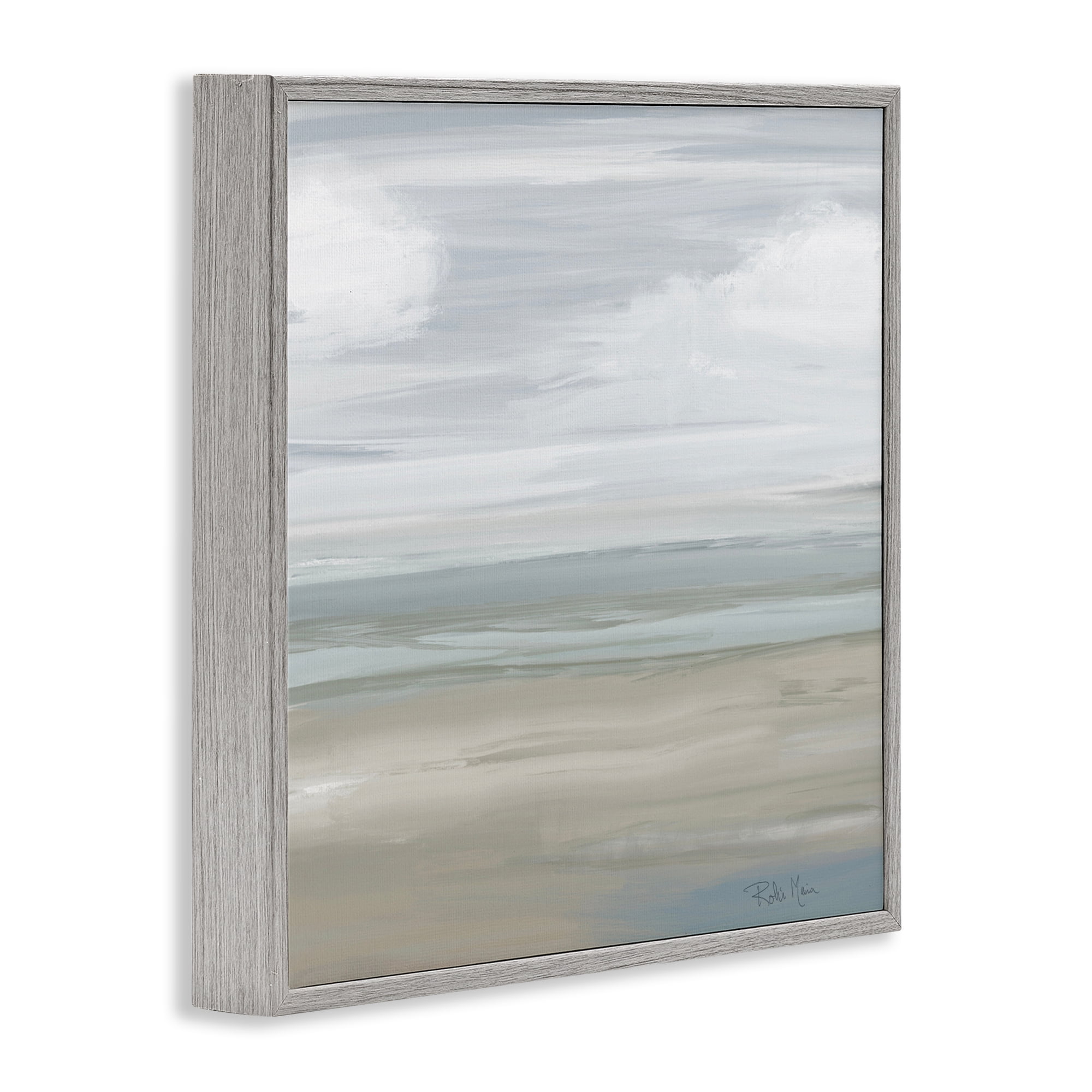 Stupell Industries Another Day Peaceful Landscape Gray Framed Giclee Art, design by Robin Maria