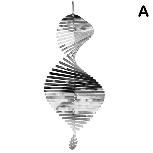 Wind Spinners,3D Helix Stainless Steel Hanging Wind Spinner,Wind