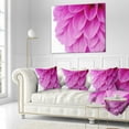 thumbnail image 2 of Designart Soft Purple Abstract Flower Petals - Floral Throw Pillow - 18x18, 2 of 4