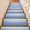 Blue, variant on Gradient Blue Stair Treads Non Slip for Steps Solid Simple Style Monochrome Minimalist 4 Pcs Reusable Adhesive Stair Runner Mats for Dogs Elders Carpet Treads Rugs for Staircase 8x30 In