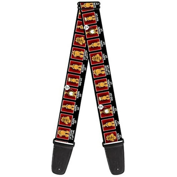 garfield comic strip character cat emotions guitar strap