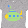 thumbnail image 4 of Inktastic Cute Green Submarine Boys or Girls Baby Bodysuit, 4 of 5