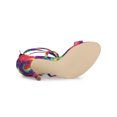 thumbnail image 5 of BLISSFUL STEP Women's Tie Dye Lace up Sandal Prom Open Toe Stiletto Heels Sandals, 5 of 8