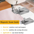 thumbnail image 4 of LOVEVER 9Pcs Sewing Rolled Hemmer Foot Singer with Magnetic Seam Guide 3-10 mm Wide Hem Pressure, 4 of 7