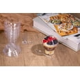 thumbnail image 2 of Oasis Creations Sundae Cup - 3 ounces - 50 Count - Lids & Spoons Included - Clear Plastic - Appetizer Cup - Parfait Cup - Dessert Cup -Disposable or Reusable, 2 of 6