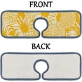thumbnail image 6 of 4Pcs SKYSONIC Faucet Absorbent MatYellow Pineapples Washable Counter Drying Pads Behind Faucet, 6 of 7