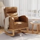 thumbnail image 1 of QinaQin Mecedora para lactancia con cojín, sillón accent mecedor cómodo para sala, recámara o cuarto del bebé, ideal para descansar y leer, 1 of 8