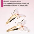 thumbnail image 5 of Scunci by Conair Butterfly Snap Hair Clips, Pink & Gold Tone, All Hair Types, 2 Count, 5 of 7