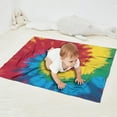 thumbnail image 2 of Colorful Rainbow Tie Dye Spiral Pattern Blanket,Comfortable Soft Flannel Throw Blanket,All Season,Warm Lightweight Blankets for Sofa Bed Couch Living Room Chair,30"x40", 2 of 4
