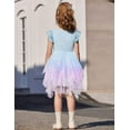 thumbnail image 7 of Arshiner Little Girls Tutu Dress Tulle Summer Formal Birthday Party Graduation Dresses Black 7-8 Years, 7 of 7