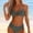 Gray, variant on Ankola 2 Piece Bikini Set U-Wire Cutout Popular Swimsuit High Waisted Textured 2026 Summer Beach Swim Bathing Suits